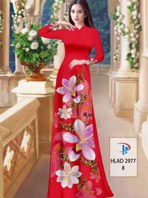 Vải Áo Dài Hoa In 3D AD HLAD2977 37
